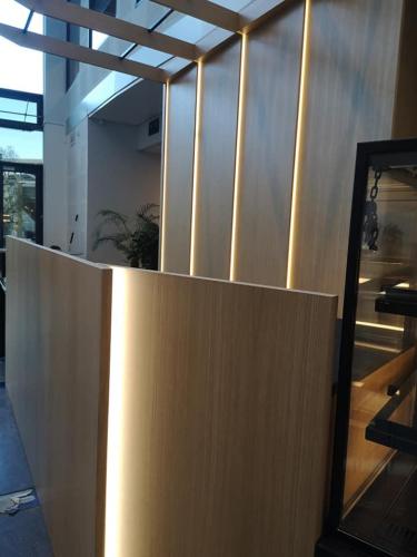 Resepsjon/kaffebar, helsfyr atrium